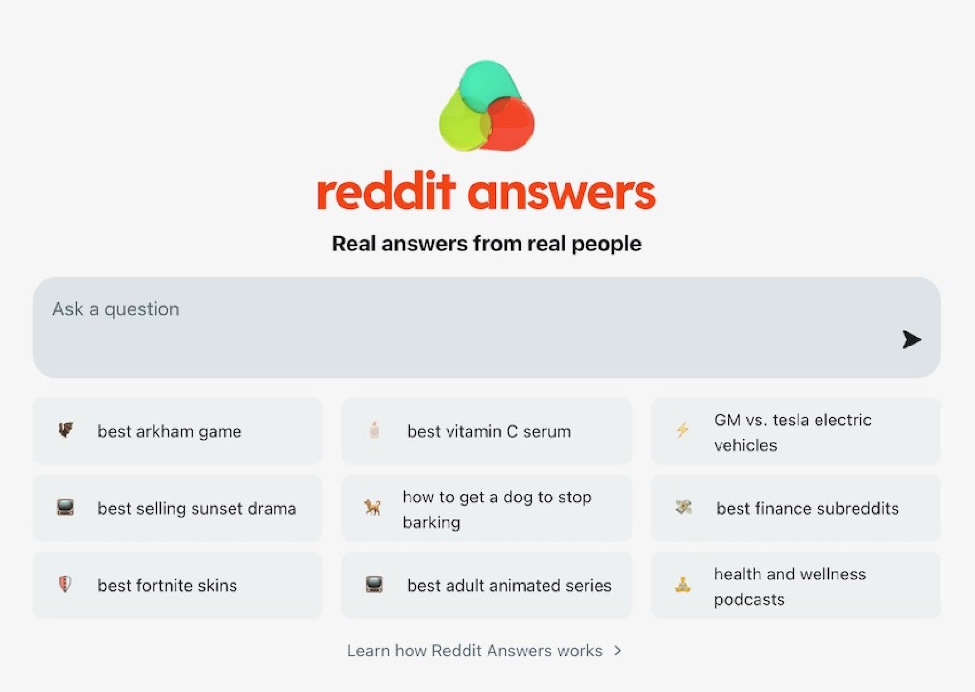reddit answers