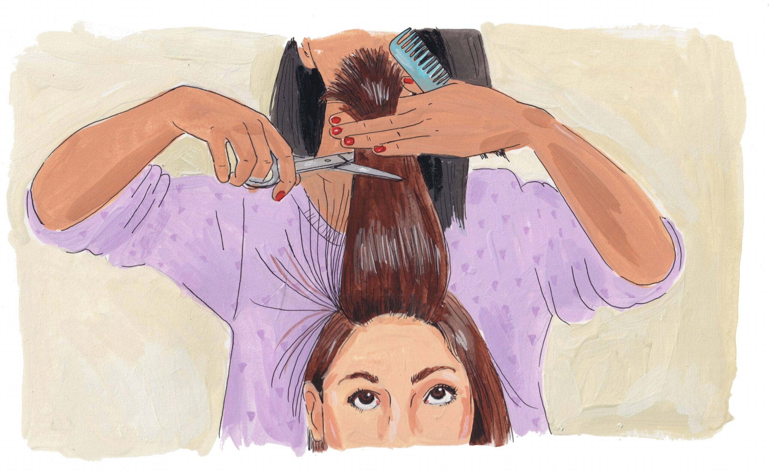 haircut illustration by Julia Rothman for Cup of Jo