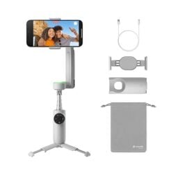 Insta360 Flow Pro - AI-Powered Gimbal Stabilizer for Smartphone, Apple DockKit Enabled, 360º Infinite Pan Tracking, 3-Axis Stabilization, Built-in Tripod, Portable & Foldable, AI Tracking